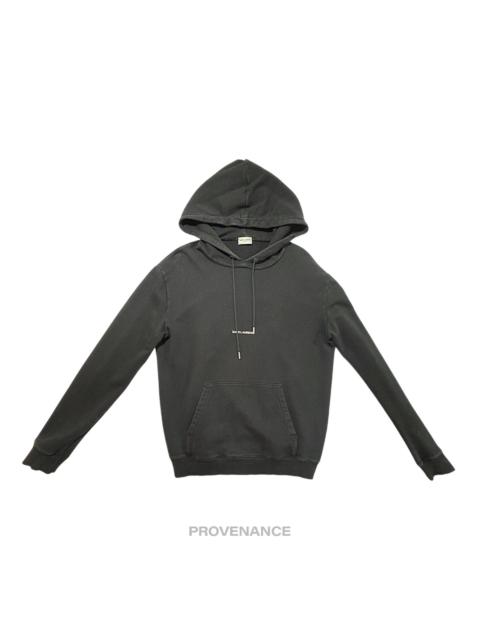 Saint Laurent Paris SLP Logo Hoodie - Black M