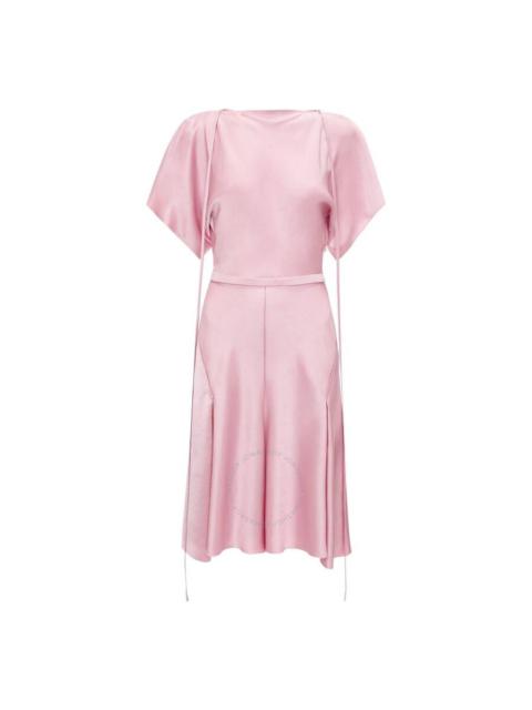 Victoria Beckham Victoria Beckham Draped Sleeve Satin Finish Dress