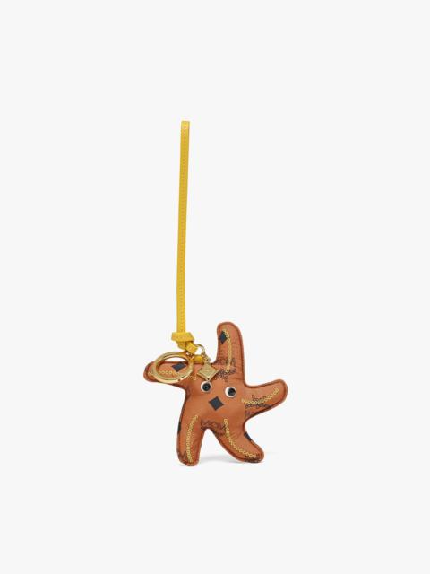 MCM Aren Starfish Charm in Monogram Nylon