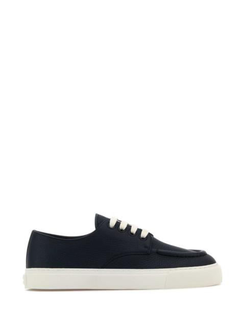 Prada Prada Men Navy Blue Leather Sneakers