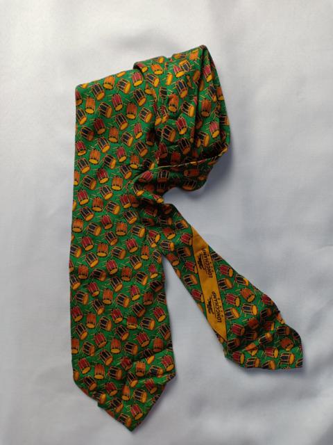 Other Designers Designer - Longchamp Neck Tie Monograms Abstract