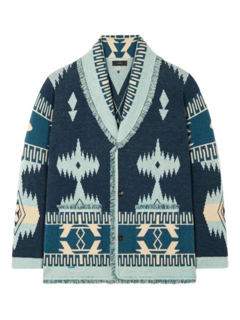 Alanui Alanui Icon Jacquard Fringed Cardigan