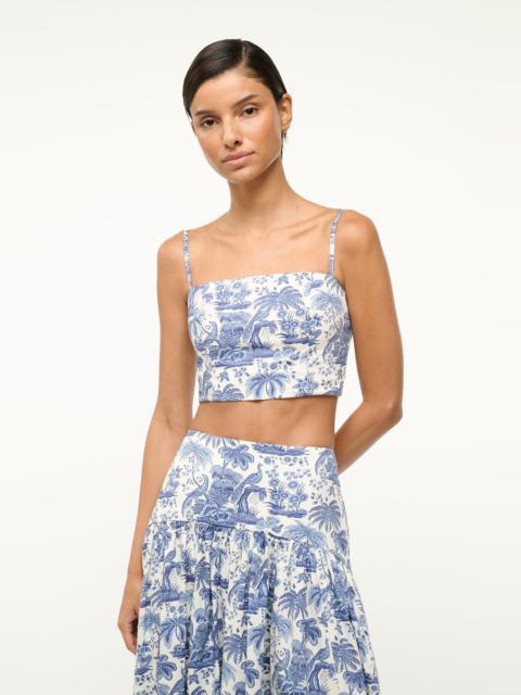STAUD STAUD FEDERICO TANK BLUE TOILE