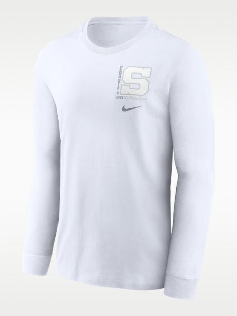 Nike Penn State 2025 White Out Men's Nike College Long-Sleeve T-Shirt