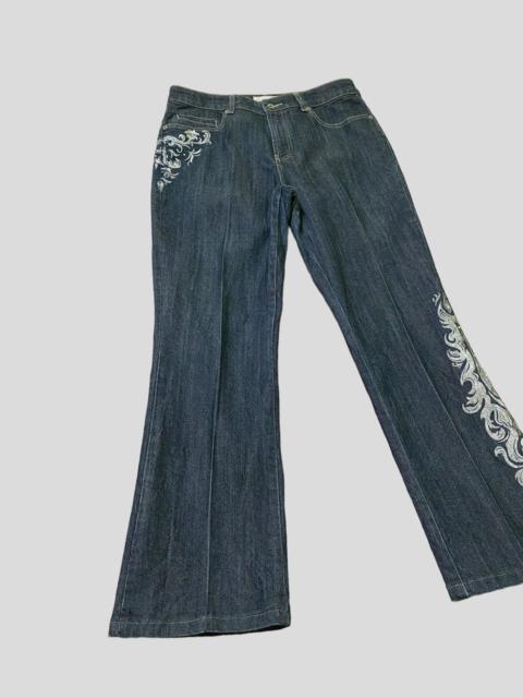 Other Designers Vintage - Flared CHICO'S Printed Embroided Boot Cut Denim