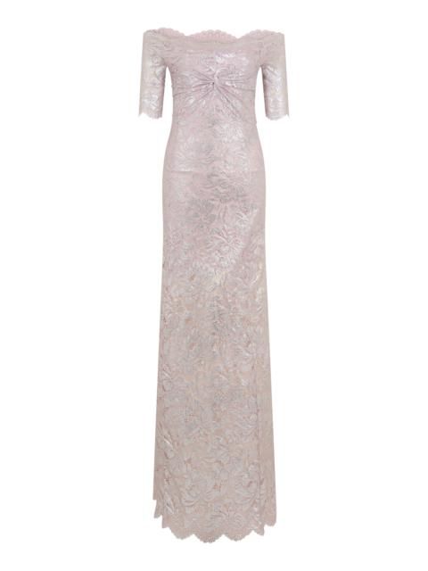 rabanne Off-The-Shoulder Gown silver