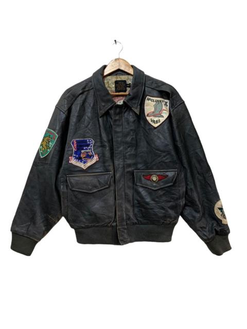 Other Designers Vintage - 🔥VTG AVIREX USAF TYPE A-2 FLYERS LEATHER JACKET
