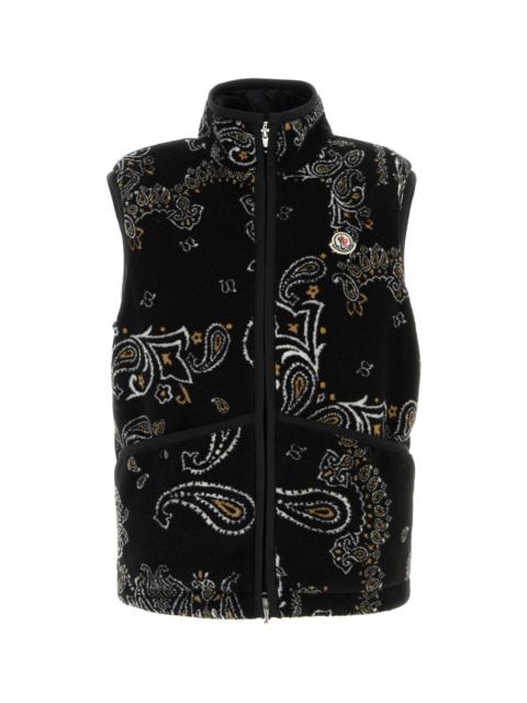 Moncler Moncler Men Printed Teddy Reversible Vest
