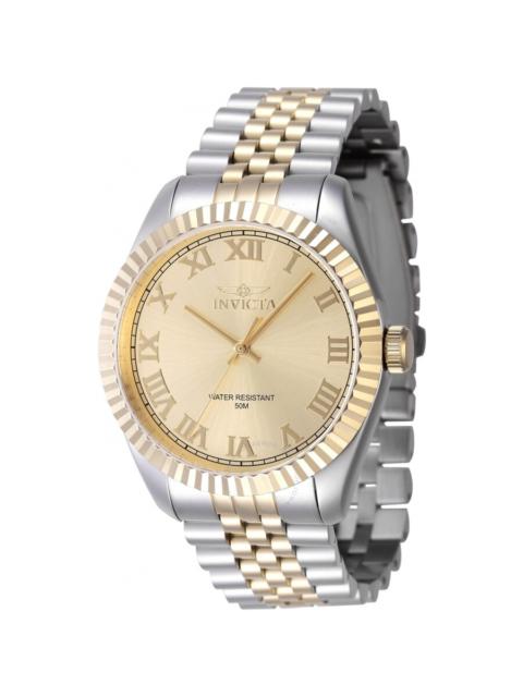Other Designers Invicta Specialty Quartz Gold Dial Men's Watch 47404