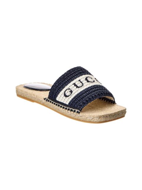 GUCCI Gucci GG Raffia Sandal