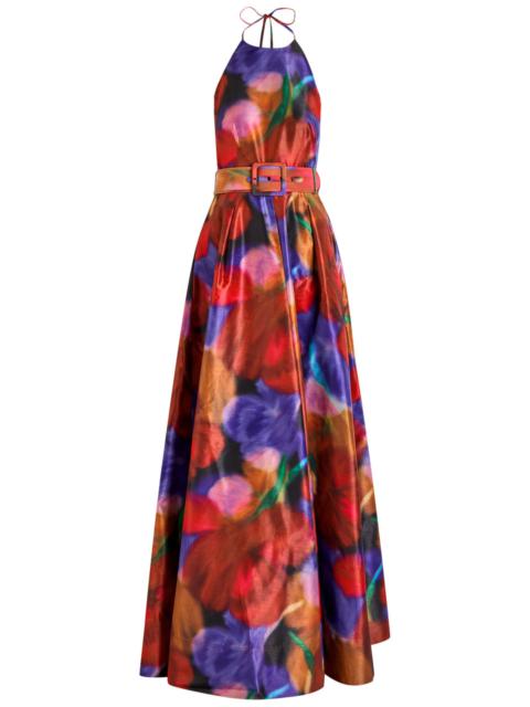 REBECCA VALLANCE Rebecca Vallance Carbaret Roses Satin-twill Gown