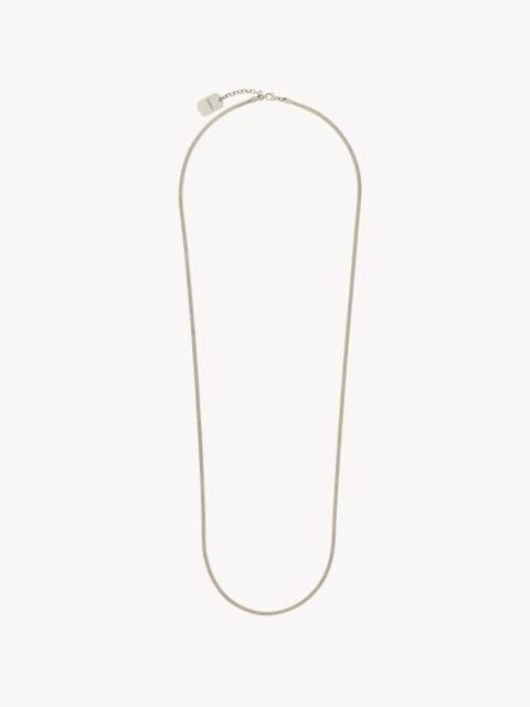 SAINT LAURENT LONG CHAIN NECKLACE IN METAL