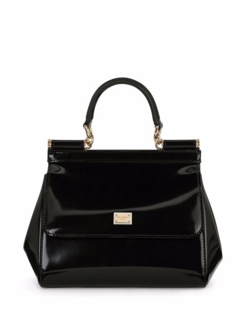 Dolce & Gabbana Sicily medium shiny leather handbag