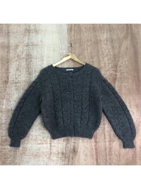 Other Designers Patterned Cardigans - Novara Fat Knit Patterned Cardigan
