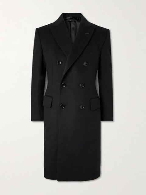Double-Breasted Wool and Cashmere-Blend Coat