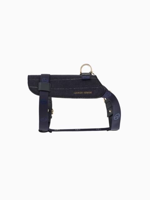 GIORGIO ARMANI POLDO X GIORGIO ARMANI HARNESS IN VIRGIN WOOL AND LEATHER