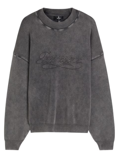 REPRESENT Represent Stamped Logo Cotton Jumper