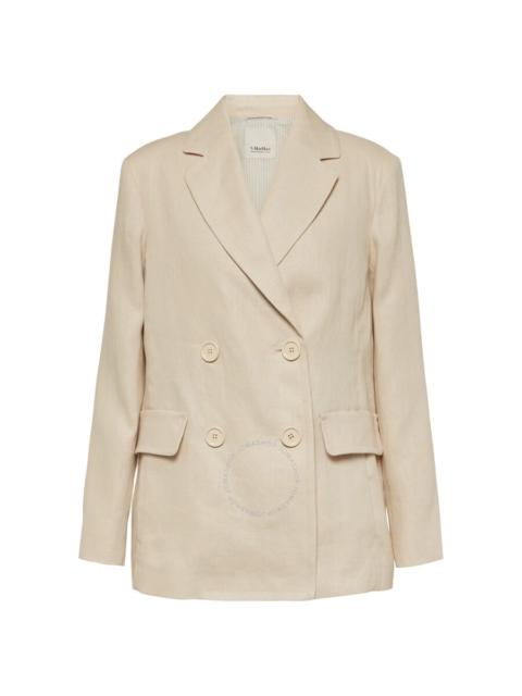 Max Mara Laura Double-Breasted Linen Blazer