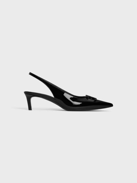 CELINE CELINE ALMA TRIOMPHE SLINGBACK in PATENT CALFSKIN