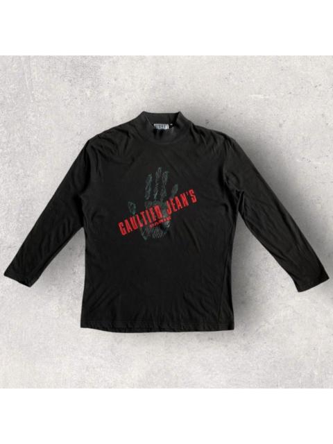 Jean Paul Gaultier Gaultier Hand Print Mock Neck L/S