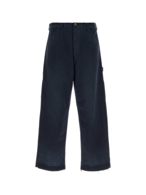 Maison Margiela Navy Blue Cotton Pant