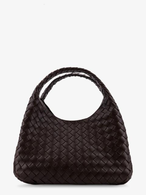 Bottega Veneta Bottega Veneta Campana Leather Shoulder Bag With Intrecciato Motif