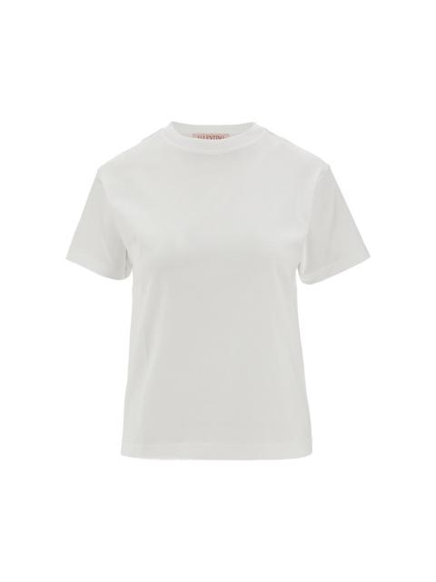 Valentino JERSEY T-SHIRT WITH LOGO EMBROIDERY