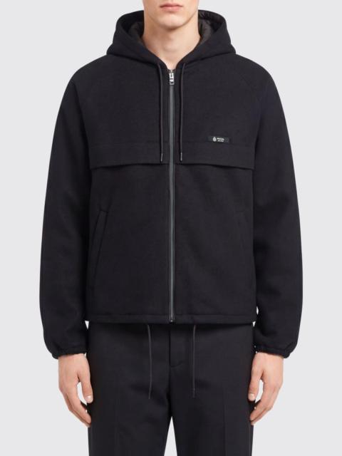 Prada Prada Men Technical Fabric Hoodie Prada