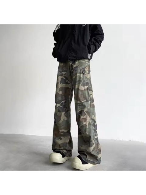 Japanese Brand - Cargo Camo Stacked Pants
