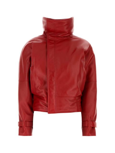 BALENCIAGA Balenciaga Women Red Leather Jacket