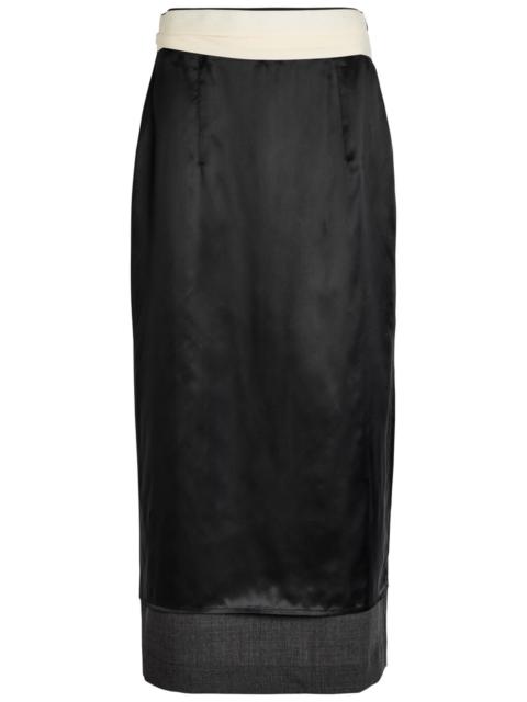 RÓHE Rohe Inside-out Stretch-wool Midi Skirt