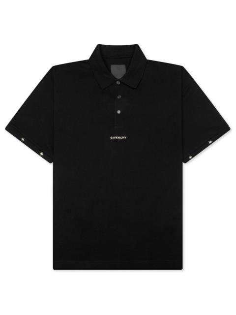 Givenchy SILK BASE POLO - BLACK