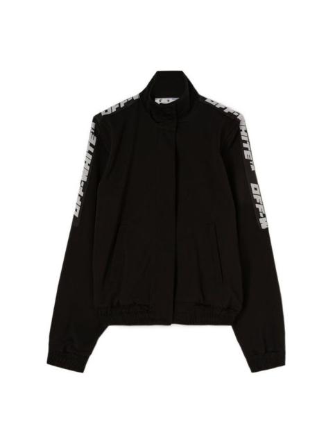 (WMNS) Off-White Logo-Tape Track Jacket 'Black' OWVL016C99JER0011000