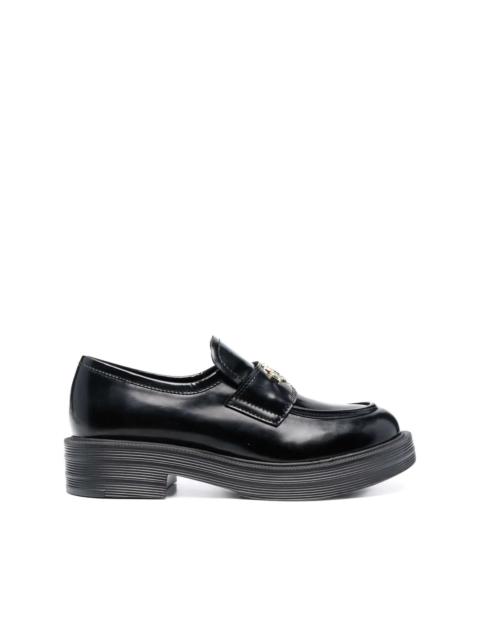 Moschino logo-plaque chunky loafers