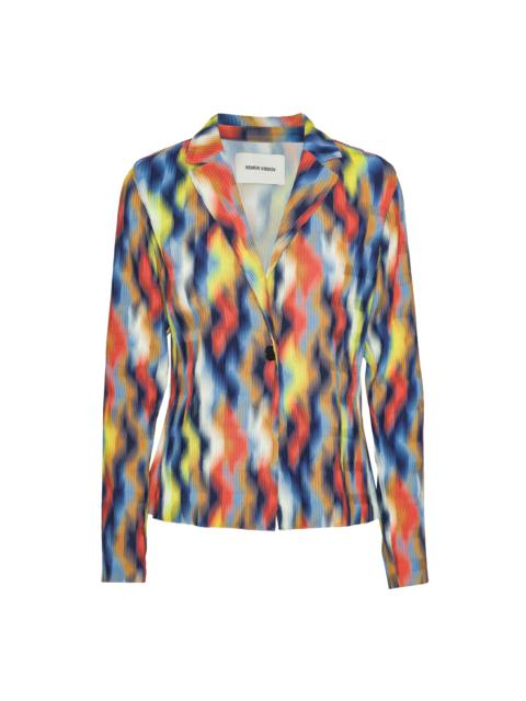 HENRIK VIBSKOV PLISSÉ BLAZER - WAVY CUBES