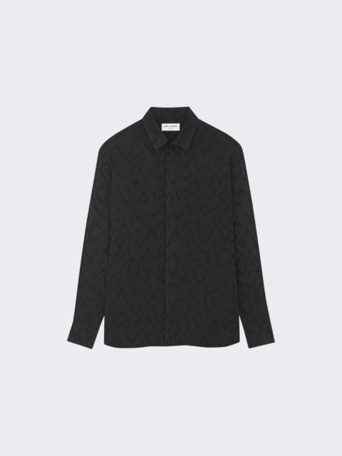 SAINT LAURENT Yves Collar Shirt Black