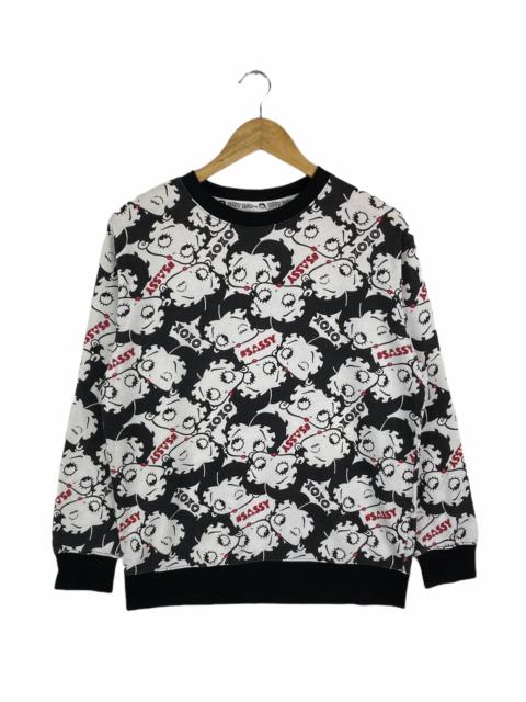 Other Designers Vintage - BETTY BOOP X VIRGIRL CARTOON FULLPRINT DESIGN SWEATSHIRT