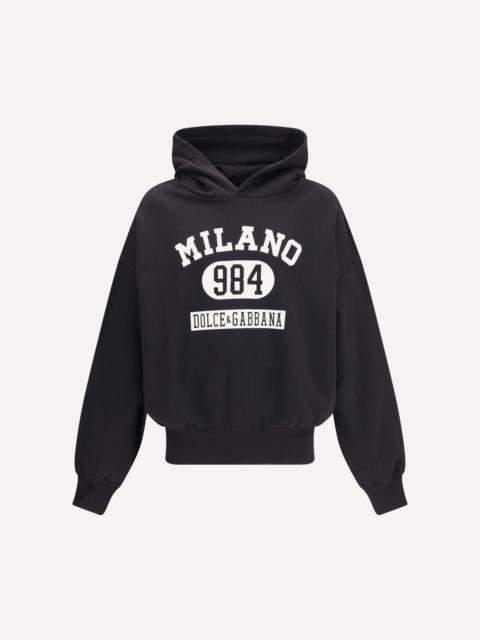 Dolce & Gabbana Cotton Hoodie with print