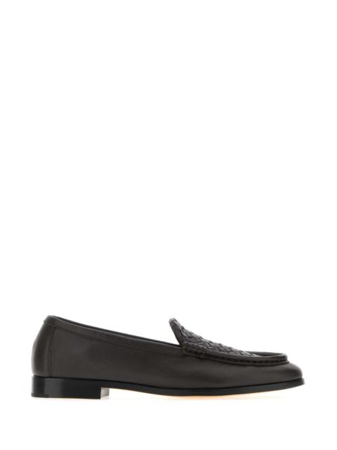 Bottega Veneta Bottega Veneta Men Dark Brown Leather Silenzio Loafers