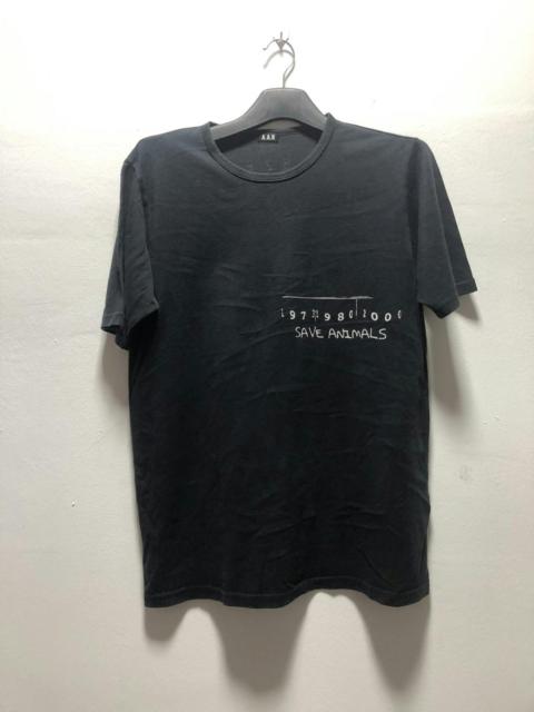 Yohji Yamamoto Vintage AAR T Shirt Save Animals Yohji Yamamoto