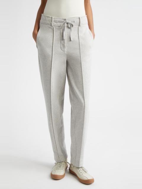 DEREK LAM 10 CROSBY Derek Lam 10 Crosby Heloise Slim Pleated Cotton Sweatpants in Grey at Nordstrom
