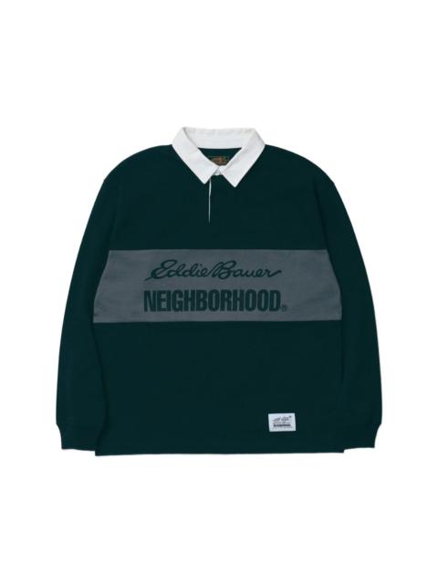 NEIGHBORHOOD X EDDIE BAUER LOGO-PRINT POLO SHIRT