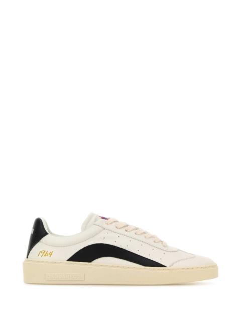 DSQUARED2 Dsquared Men Two-Tone Leather Rider Sneakers