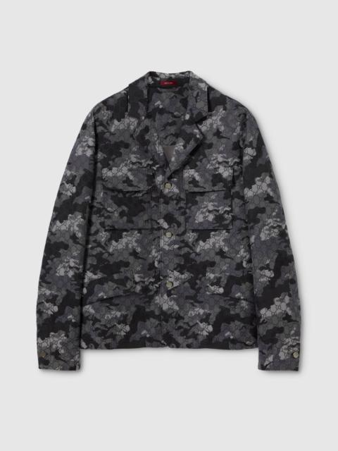 GUCCI GG marbled cotton jacquard jacket