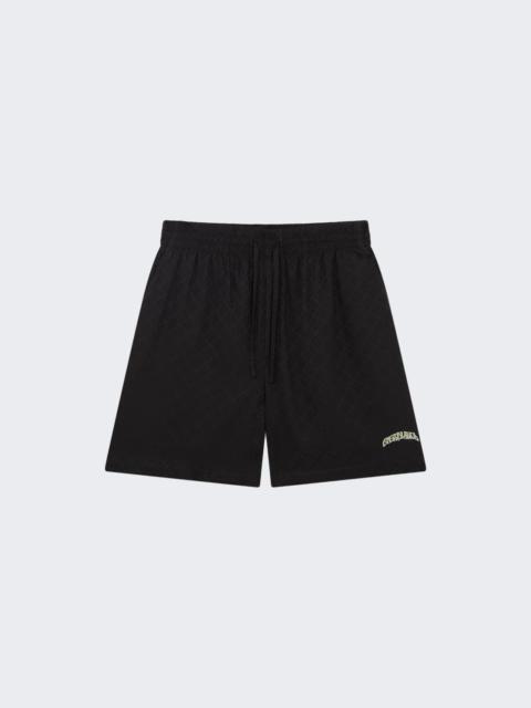 CASABLANCA Volcano Jacquard Silk Shorts Black
