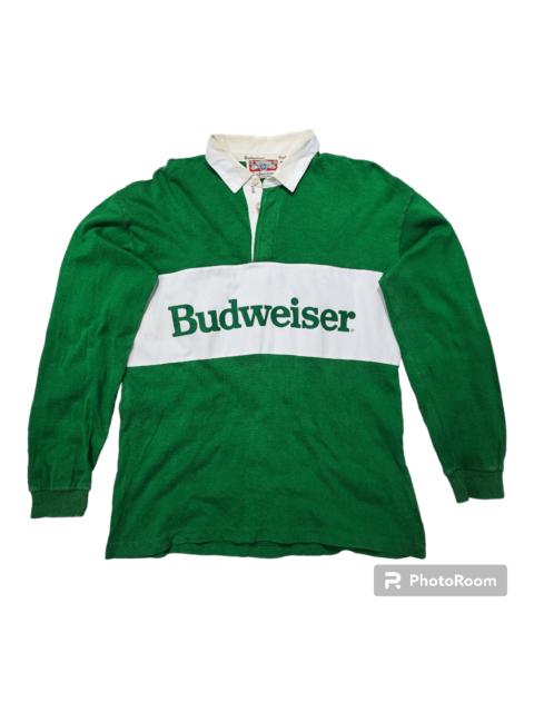 Other Designers Budweiser × Vintage - Budweiser Polo Rugby Stripe