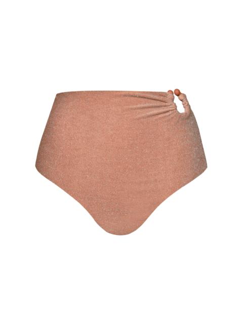 Johanna Ortiz Taita Shimmering Bikini Bottom nude