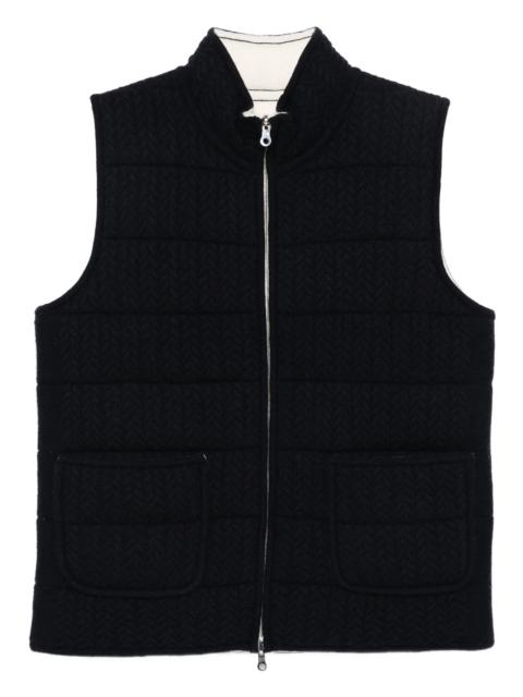 arch4 herringbone padded gilet