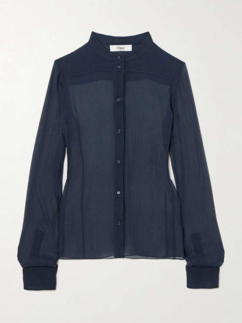 Chloé Silk-crepon shirt