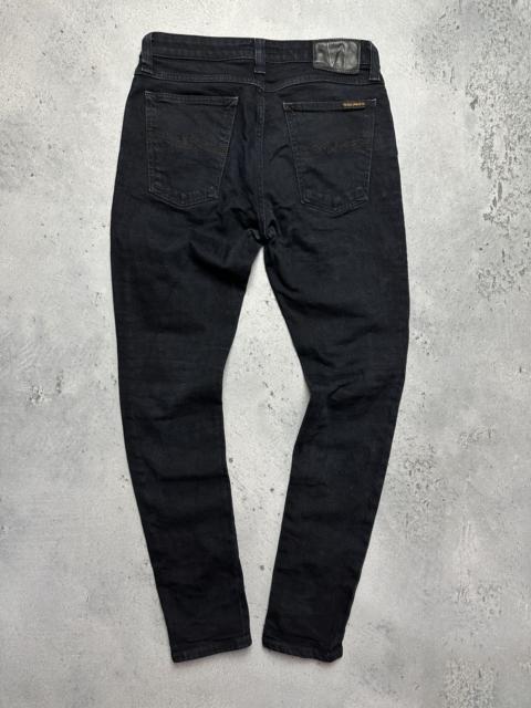 Nudie Jeans 30x30 Skinny Lin Black Japanese Selvedge Denim